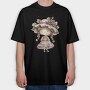 Grape Vintage Girl, Tricou Oversize Barbati (Unisex)