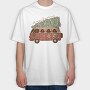 Groovy Christmas Tree, Tricou Oversize Barbati (Unisex)