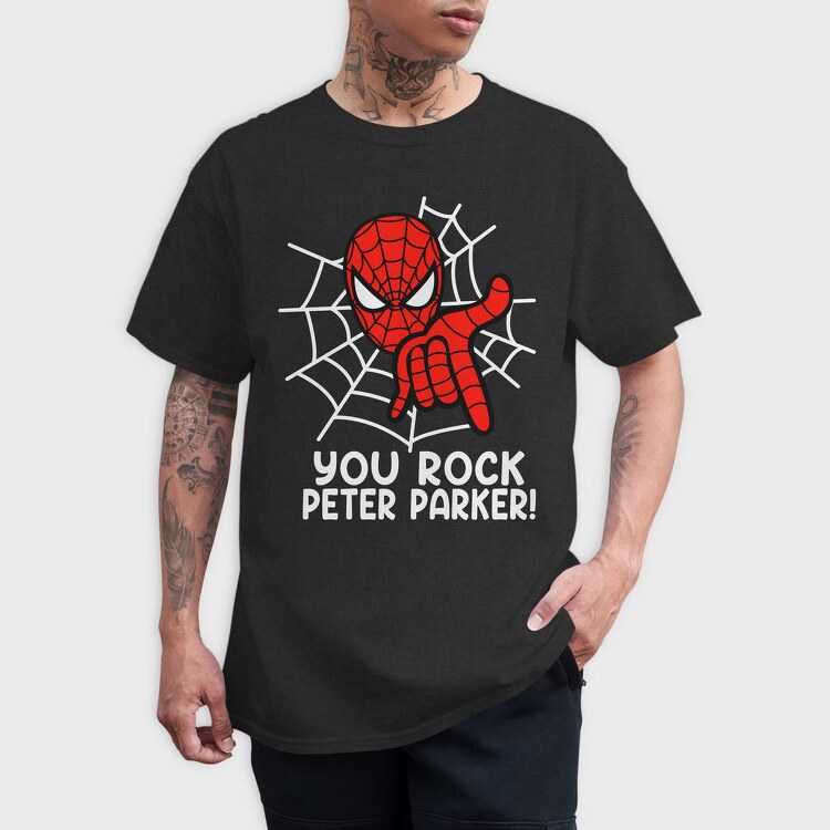 Spiderman Hand Gesture, Tricou Barbati (Unisex)