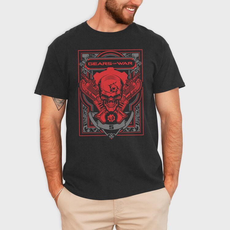 Gears Of War Skull 1, Tricou Barbati (Unisex)
