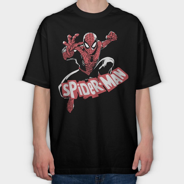 Spiderman Web Crawl, Tricou Oversize Barbati (Unisex)