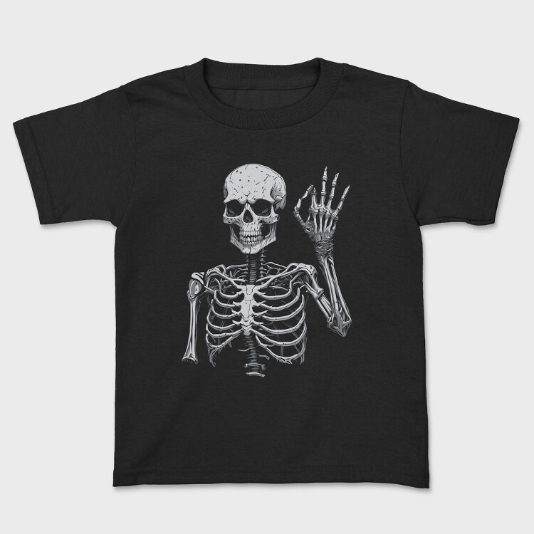 Skeleton Ok Sign, Tricou Copii