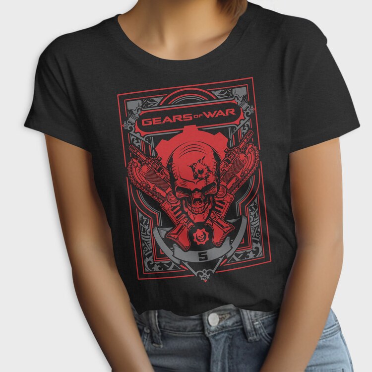 Gears Of War Skull 1, Tricou Femei
