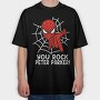 Spiderman Hand Gesture, Tricou Oversize Barbati (Unisex)