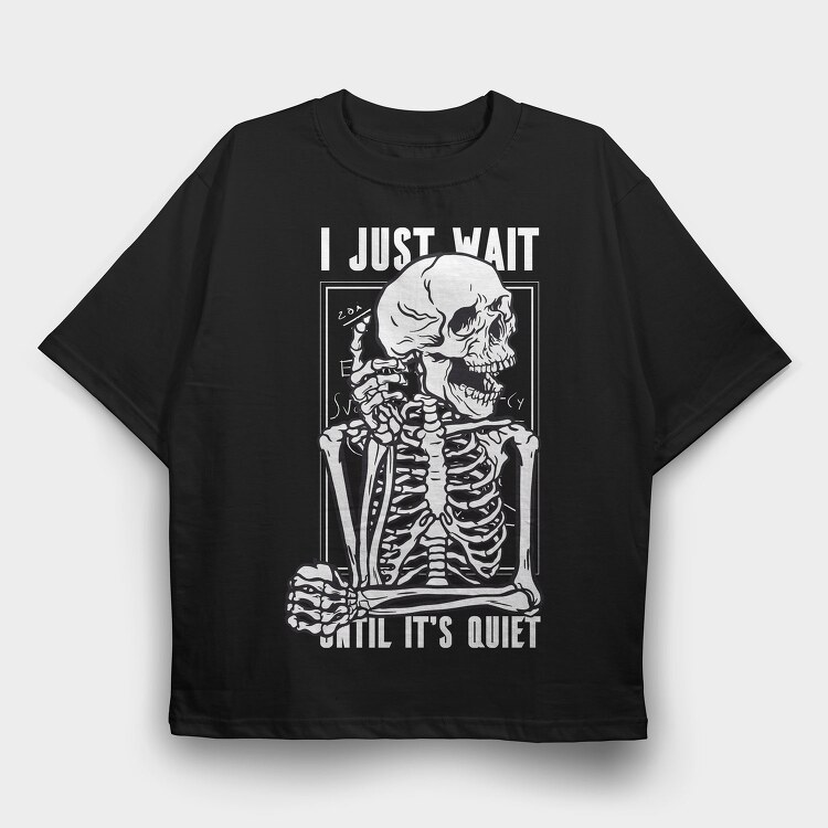 Skeleton Idea, Tricou Oversize Barbati (Unisex)