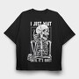 Skeleton Idea, Tricou Oversize Barbati (Unisex)