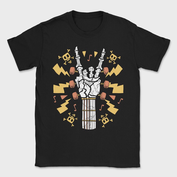 Skeleton Hand Guitar, Tricou Barbati (Unisex)