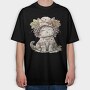 Grape Vintage Kitten, Tricou Oversize Barbati (Unisex)