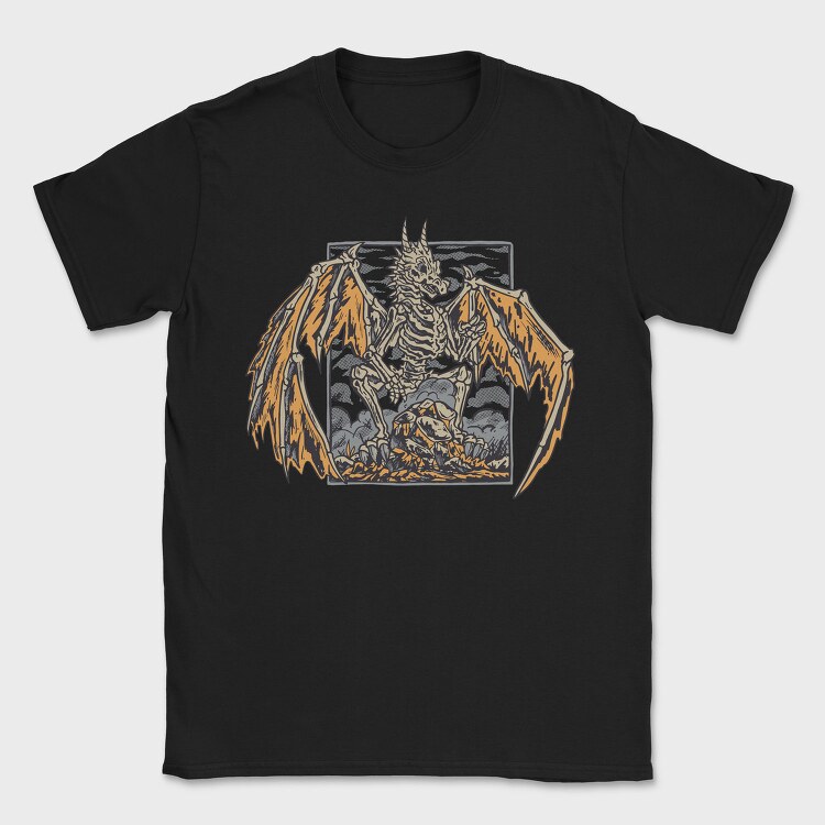 Skeleton Dragon, Tricou Barbati (Unisex)