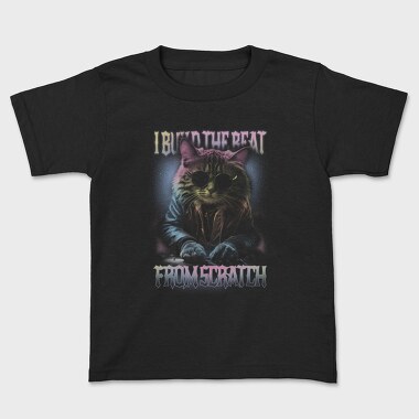 Cosmic Cat Dj Beat, Tricou Copii