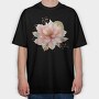 Golden Petals Glow, Tricou Oversize Barbati (Unisex)