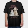 Golden Retriever Christmas Puns, Tricou Oversize Barbati (Unisex)