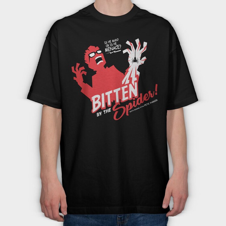Bitten Spider Scream, Tricou Oversize Barbati (Unisex)