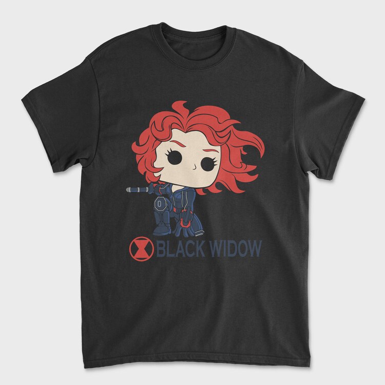 Black Widow Pop, Tricou Barbati (Unisex)