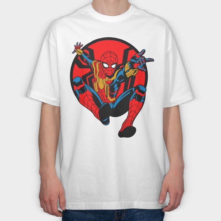 Spiderman Web Spin 4, Tricou Oversize Barbati (Unisex)