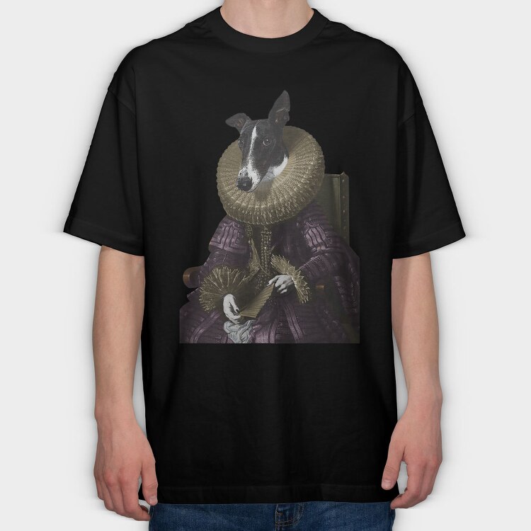 Sir Dog, Tricou Oversize Barbati (Unisex)