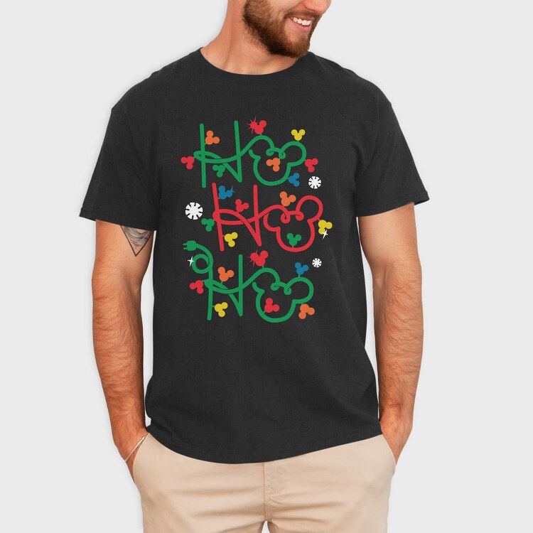 Mickey Ho Ho Ho, Tricou Barbati (Unisex)