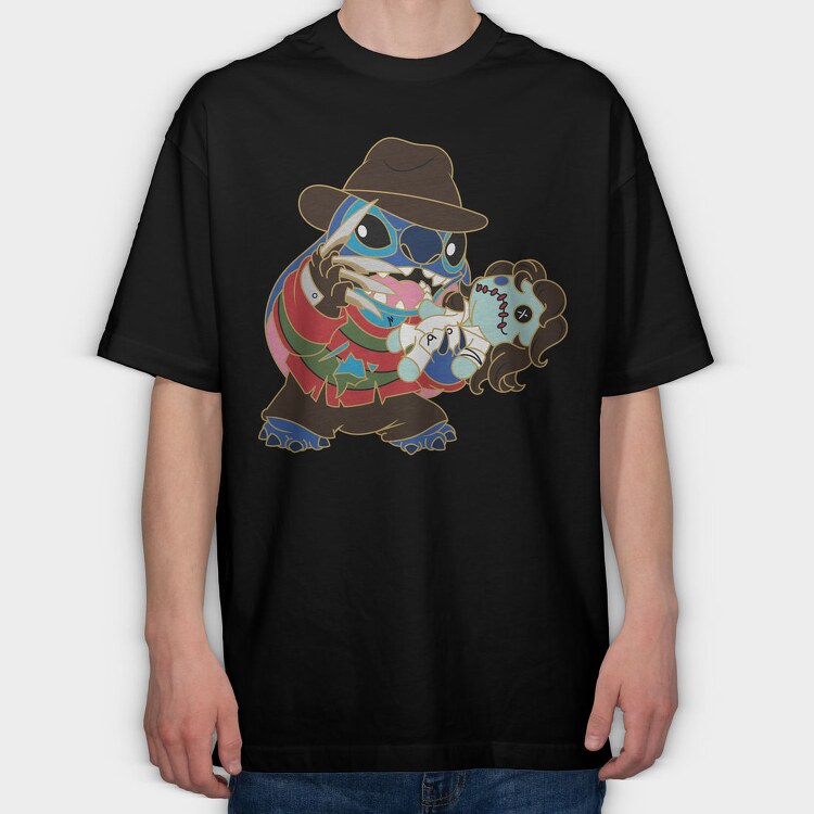 Buddy Bear Baseball, Tricou Oversize Barbati (Unisex)