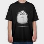 Hairy Monster Face, Tricou Oversize Barbati (Unisex)