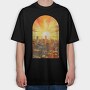 Golden Sunrise Metro, Tricou Oversize Barbati (Unisex)
