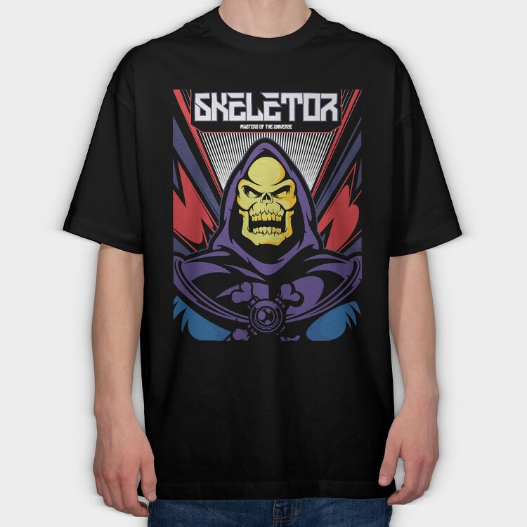 Skeletor Skull, Tricou Oversize Barbati (Unisex)