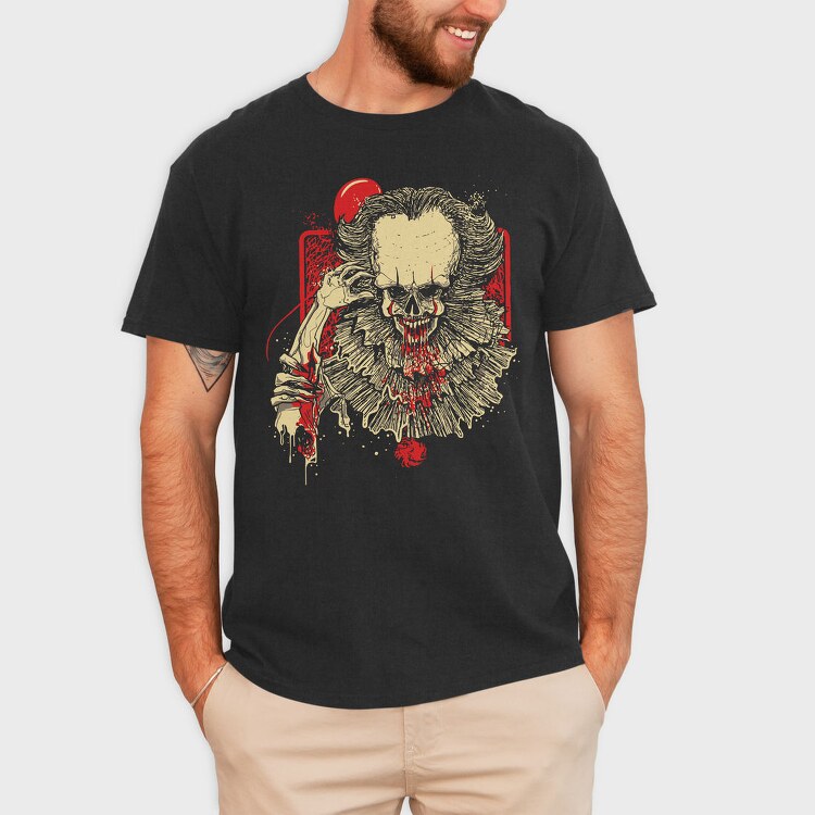 Skull Blood Splash, Tricou Barbati (Unisex)