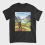 Hiker Landscape, Tricou Barbati (Unisex)