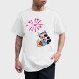 Mickey Minnie Fireworks, Tricou Barbati (Unisex)
