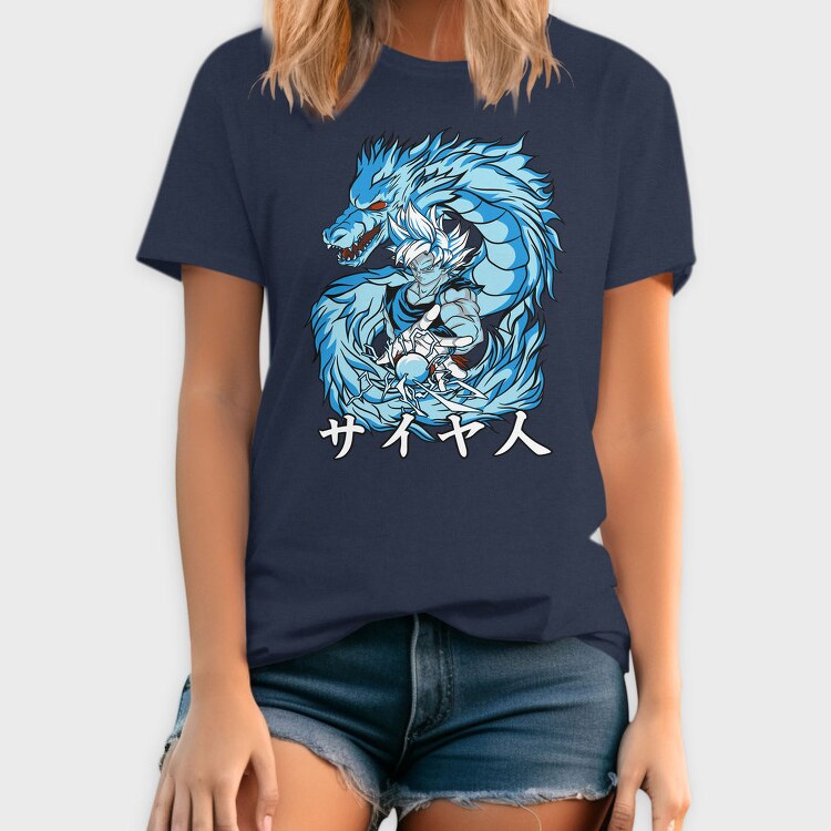 Blue Dragon Saiyan, Tricou Barbati (Unisex)