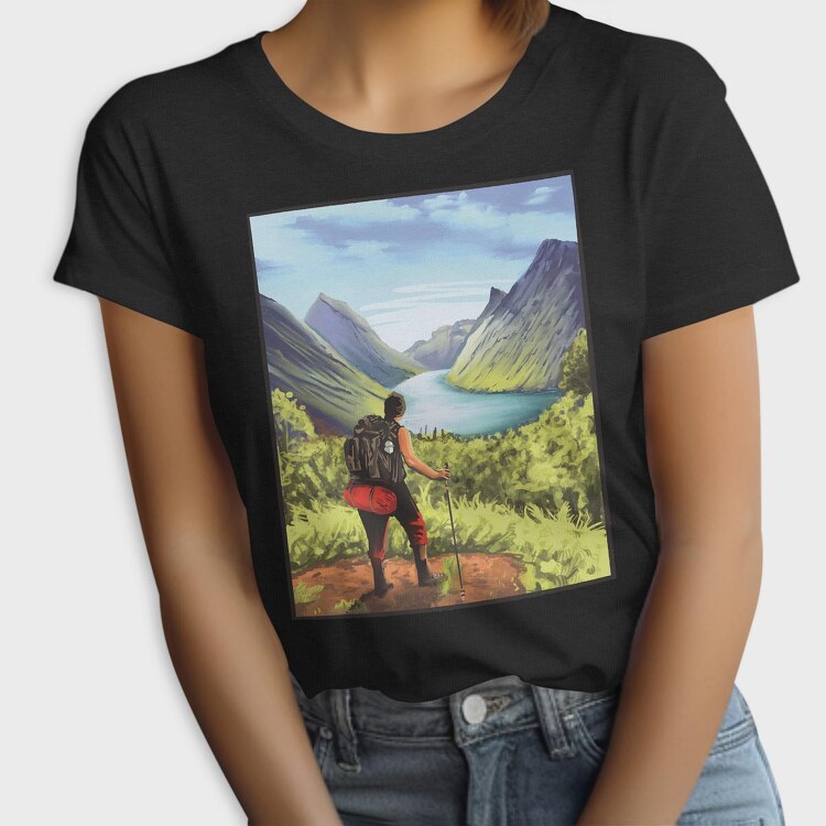 Hiker Landscape, Tricou Femei