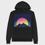 Neon Landscape, Hanorac Oversize Barbati (Unisex)