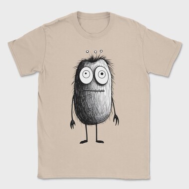 Halloween Fuzzy Monster, Tricou Barbati (Unisex)