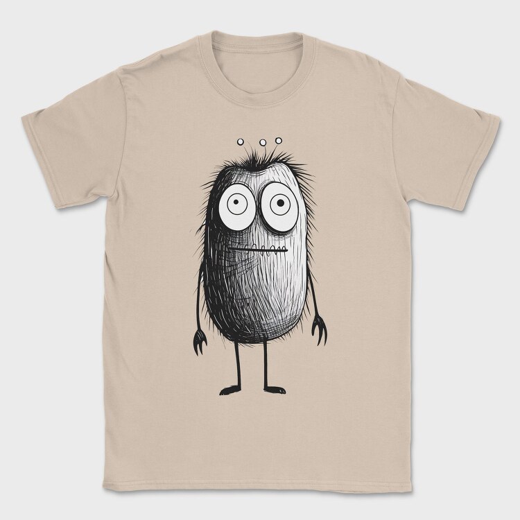 Halloween Fuzzy Monster, Tricou Barbati (Unisex)