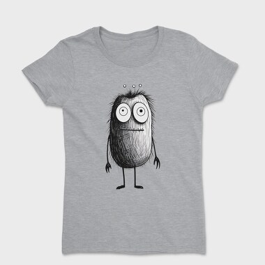 Halloween Fuzzy Monster, Tricou Femei