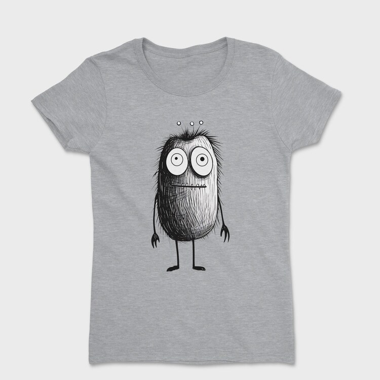 Halloween Fuzzy Monster, Tricou Femei