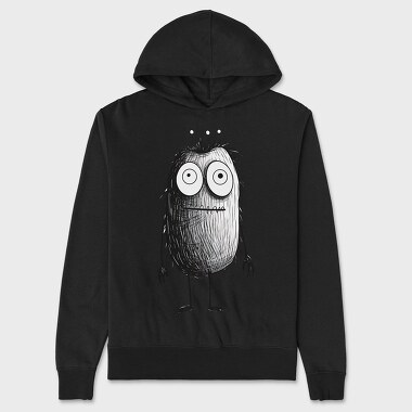 Halloween Fuzzy Monster, Hanorac Oversize Barbati (Unisex)
