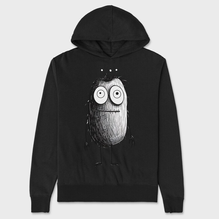 Halloween Fuzzy Monster, Hanorac Oversize Barbati (Unisex)
