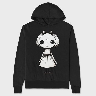 Halloween Ghost Girl, Hanorac Oversize Barbati (Unisex)