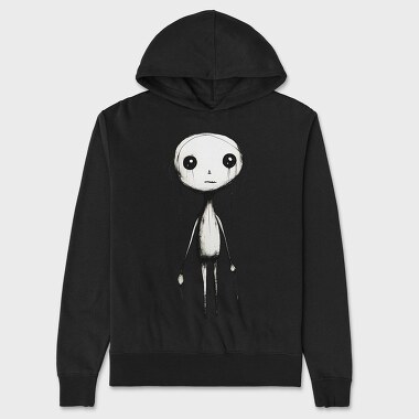 Halloween Skeleton Girl, Hanorac Oversize Barbati (Unisex)