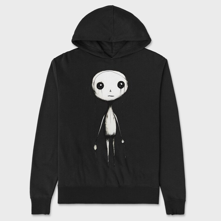 Halloween Skeleton Girl, Hanorac Oversize Barbati (Unisex)