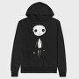 Halloween Skeleton Girl, Hanorac Oversize Barbati (Unisex)