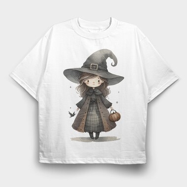 Halloween Witch Hat, Tricou Oversize Barbati (Unisex)