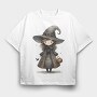 Halloween Witch Hat, Tricou Oversize Barbati (Unisex)