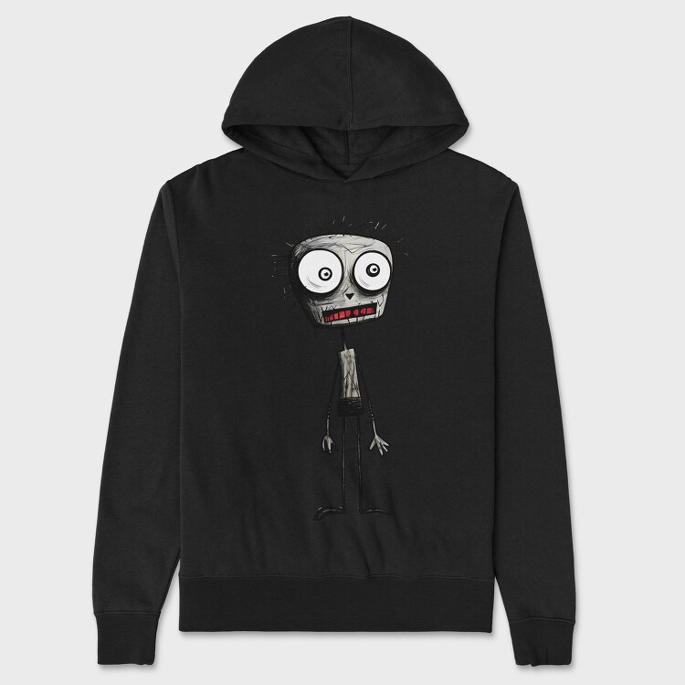 Halloween Zombie Face, Hanorac Oversize Barbati (Unisex)