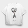 Halloween Zombie Face, Tricou Oversize Barbati (Unisex)