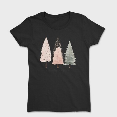 Handdrawn Christmas Tree, Tricou Femei