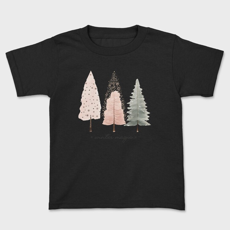Handdrawn Christmas Tree, Tricou Copii