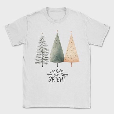 Handdrawn Hygge Trees, Tricou Barbati (Unisex)