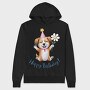 Happy Birthday Dog Flower, Hanorac Oversize Barbati (Unisex)