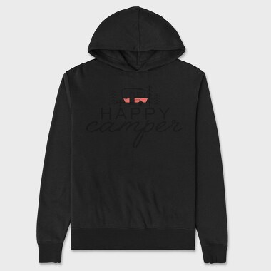 Happy Camper Camping, Hanorac Oversize Barbati (Unisex)